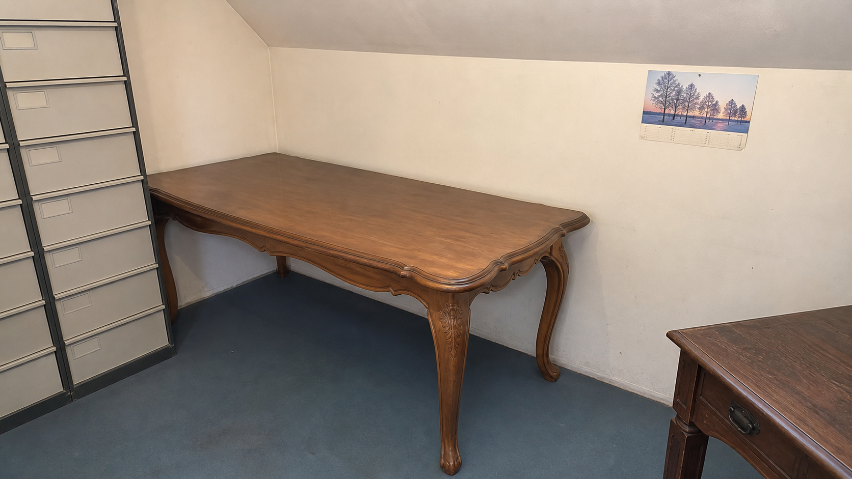 Bureau vidé et prêt à la relocation