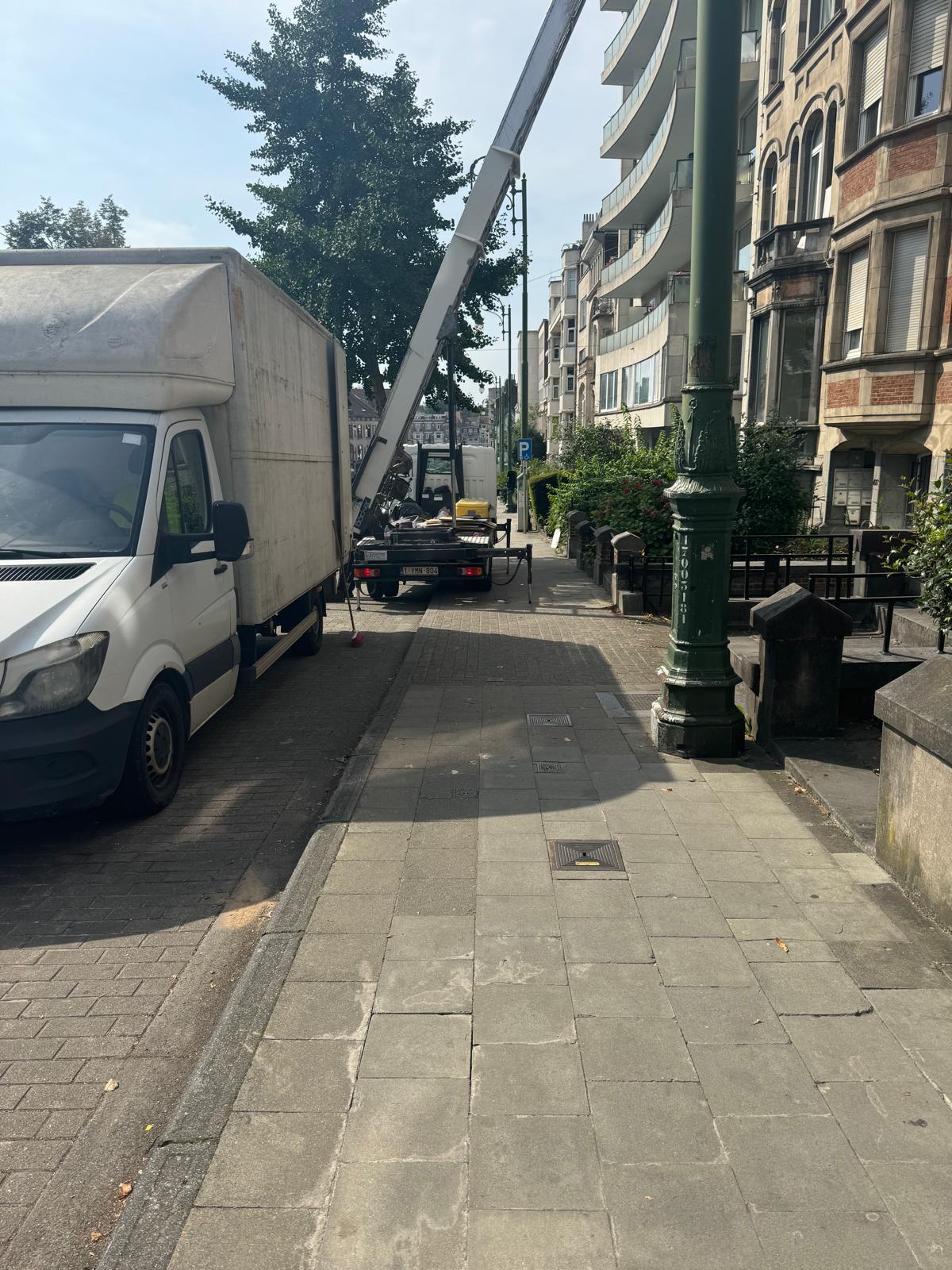Évacuation par camion pour les professionnels